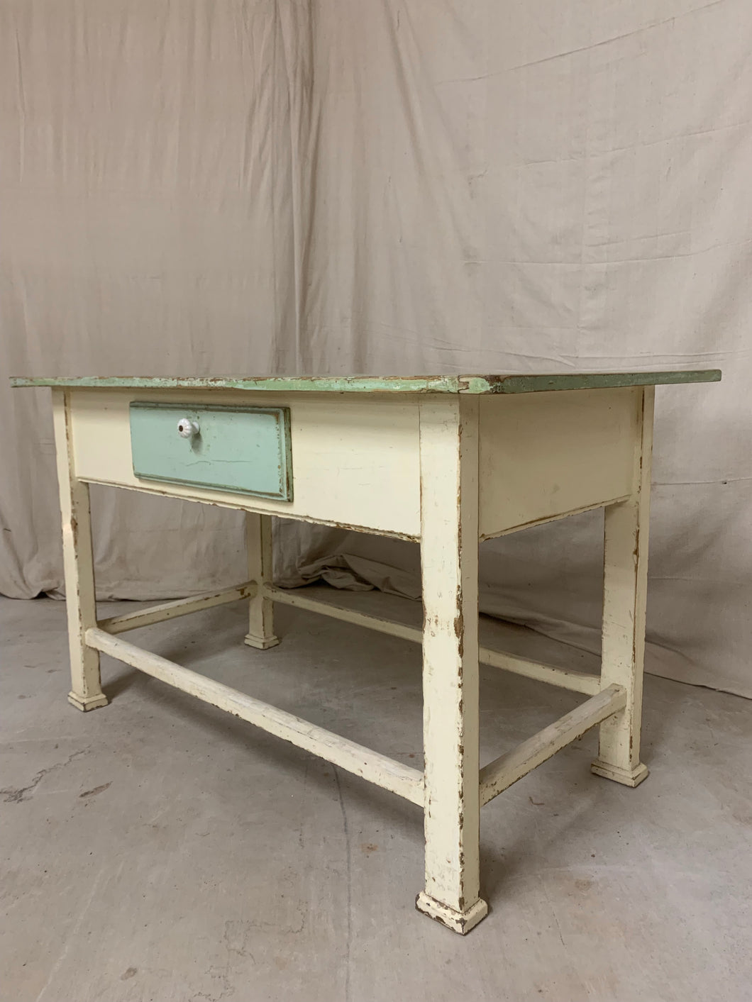 Pine Table/Island with Original Paint