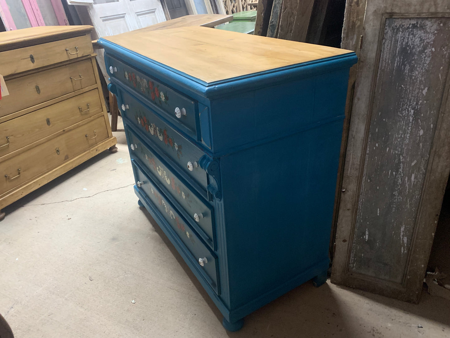 European Hand-painted Chest