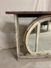 Load image into Gallery viewer, Console made with Mirrored Antique Window