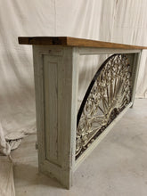 Load image into Gallery viewer, Console made from 1880’s French Iron Transom and Panels