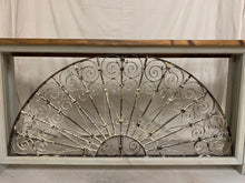 Load image into Gallery viewer, Console made from 1880’s French Iron Transom and Panels