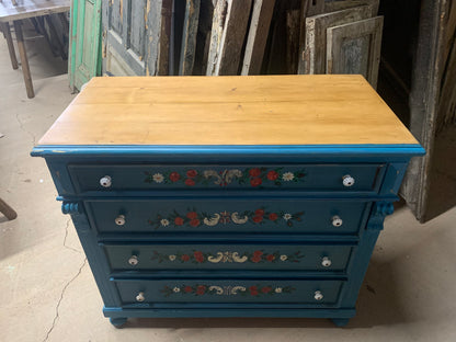 European Hand-painted Chest