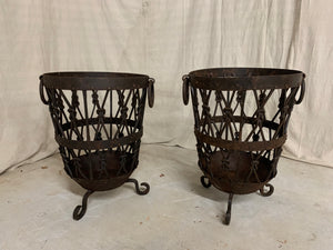 Pair of Iron Baskets