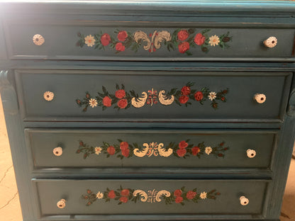 European Hand-painted Chest