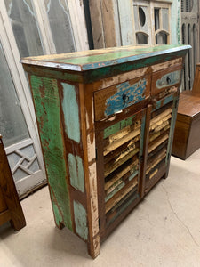 Teak Shutter Cabinet