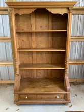 Load image into Gallery viewer, Pine Bookcase made from Eastern European Armoire