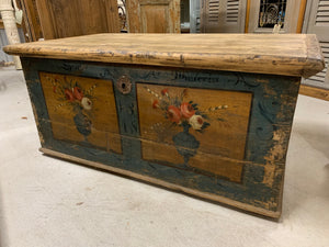 Hand painted European Trunk, circa 1848