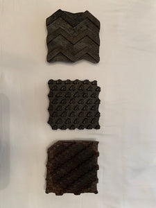 Antique Wooden Fabric Block (set of 3)