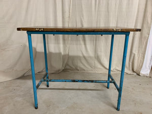 Industrial Table- Blue Base