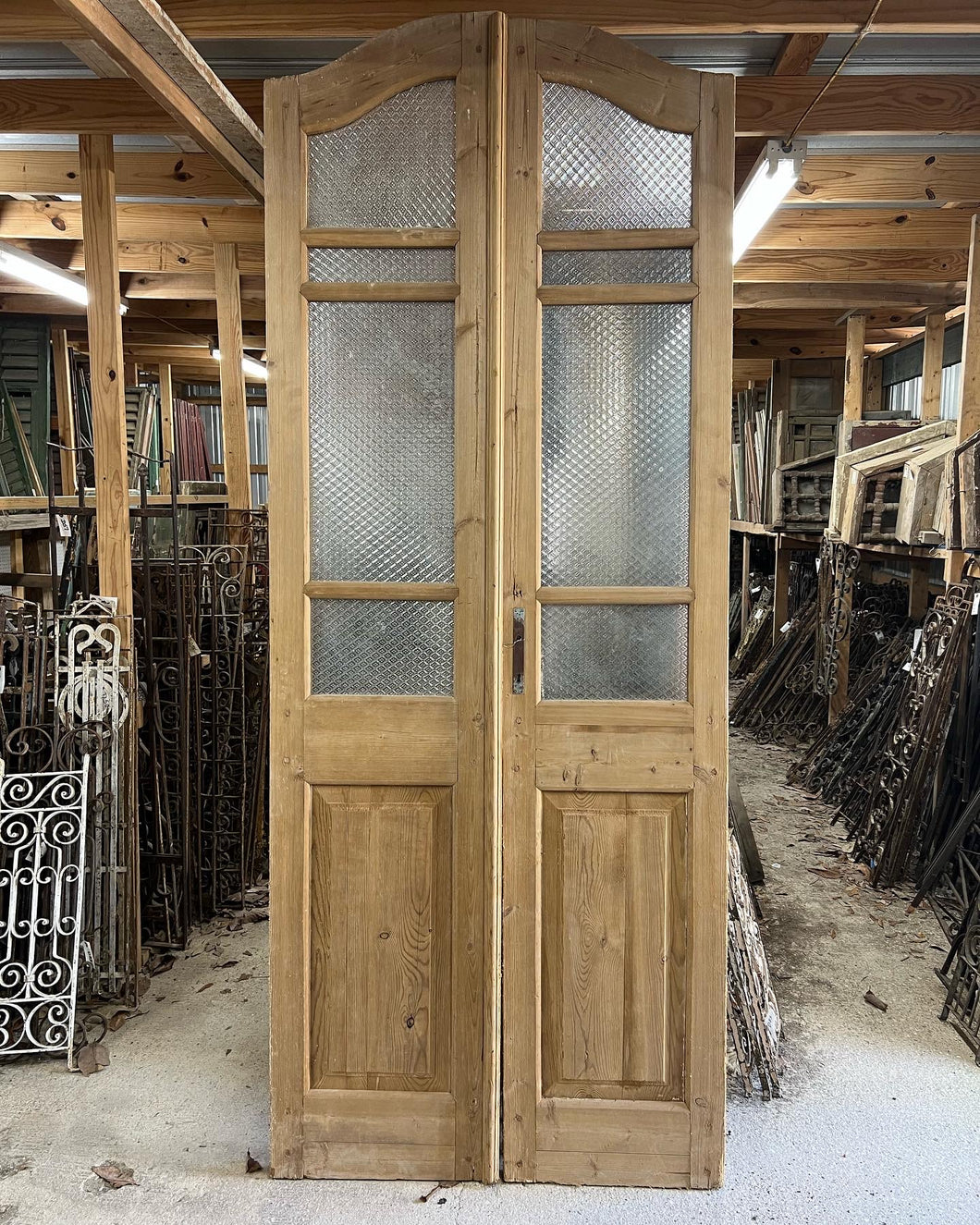 Glass Arched French doors