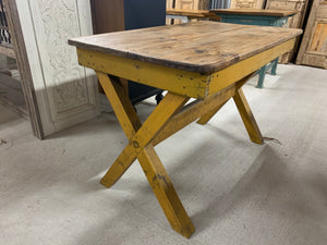 Pine X-stretcher Small Table