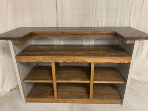 Bar Counter made of French Architectural Elements