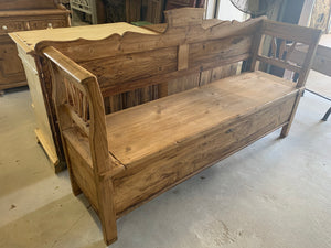 Pine Storage Bench