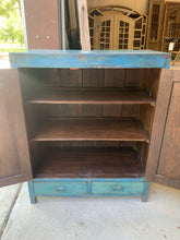 Load image into Gallery viewer, Blue Storage Cabinet