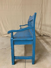 Load image into Gallery viewer, European Pine Bench- Blue