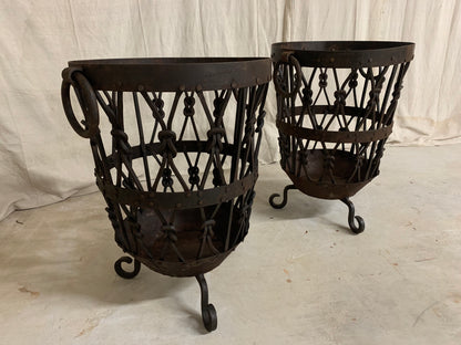 Pair of Iron Baskets