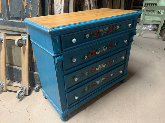 European Hand-painted Chest