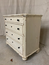 Load image into Gallery viewer, Pine Chest of Drawers with original white paint
