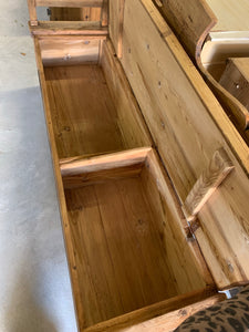 Pine Storage Bench