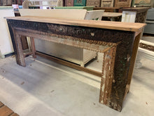 Load image into Gallery viewer, Long Teak Hand-carved Console