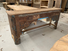 Load image into Gallery viewer, Teak Hand-carved Console
