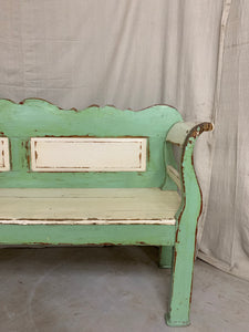 1880’s European Pine Painted Bench