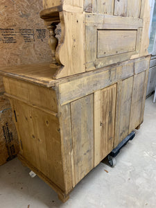 Two Piece Pine Cupboard