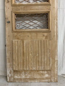 Single French Door with Iron Inserts- Pantry Door