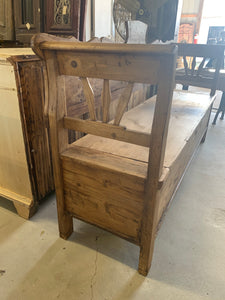Pine Storage Bench