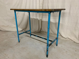 Industrial Table- Blue Base