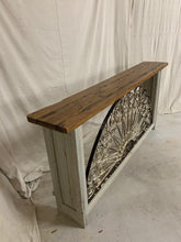 Load image into Gallery viewer, Console made from 1880’s French Iron Transom and Panels
