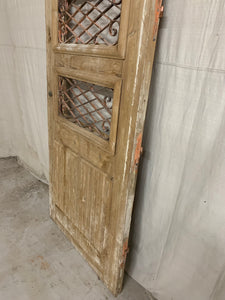 Single French Door with Iron Inserts- Pantry Door