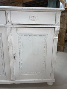 Painted White Pine Server
