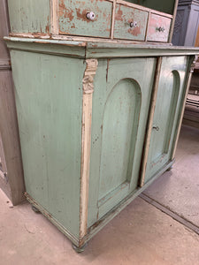 Pine Green Two Piece Cabinet