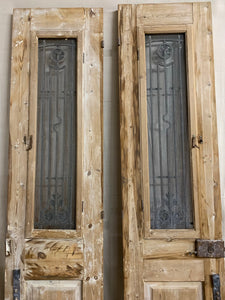 Pair of French Doors with Iron Inserts