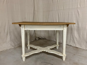 Pine Table/Desk with X-Stretcher Base