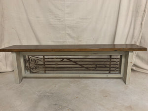 Bench made from French Architectural Parts
