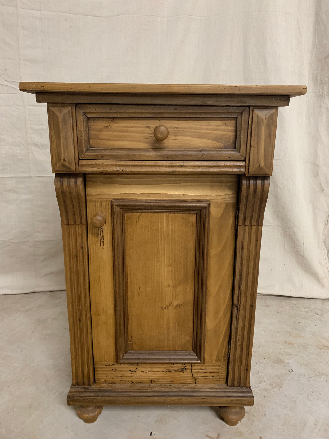 Pine Side Table/ Cabinet