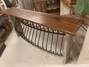 Iron Console made out of French Balcony