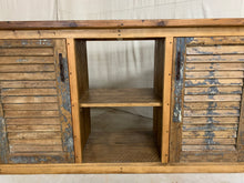 Load image into Gallery viewer, Counter/Console made from 1880’s French Shutters and Carved Doors
