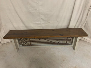 Bench made from French Architectural Parts