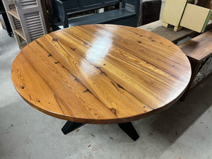 5’ Round Iron Base Table