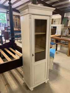 Narrow Glass Armoire