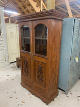 Load image into Gallery viewer, Teak Glass Armoire