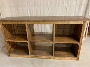 Counter/Console made from 1880’s French Shutters and Carved Doors