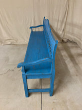 Load image into Gallery viewer, European Pine Bench- Blue