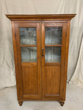 Load image into Gallery viewer, Antique Glass Front Teak Cabinet