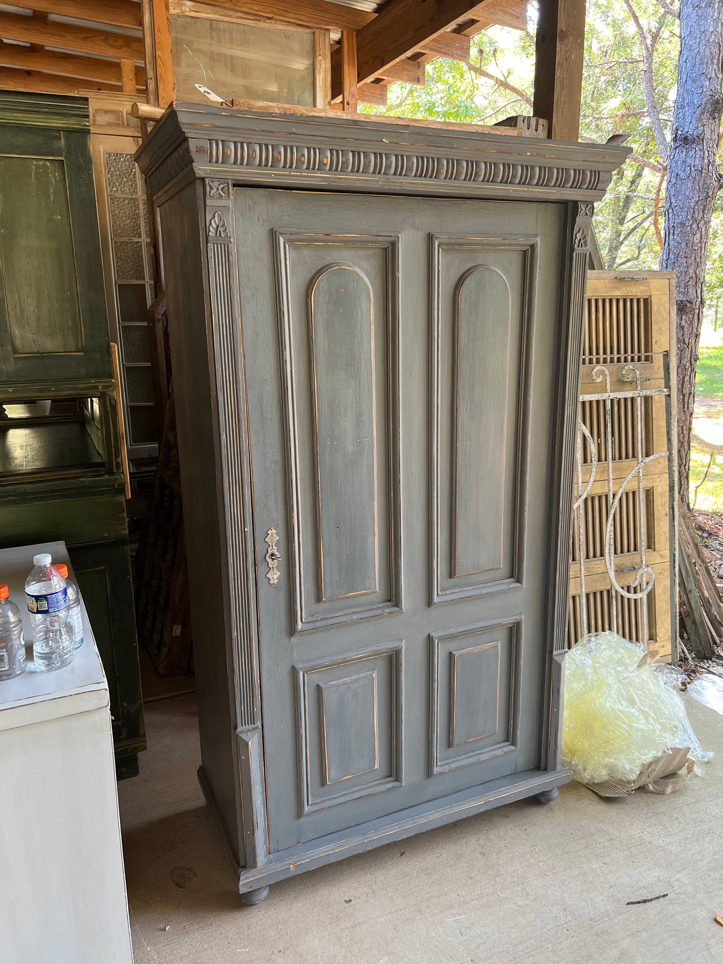 Antique Single Door Armoire