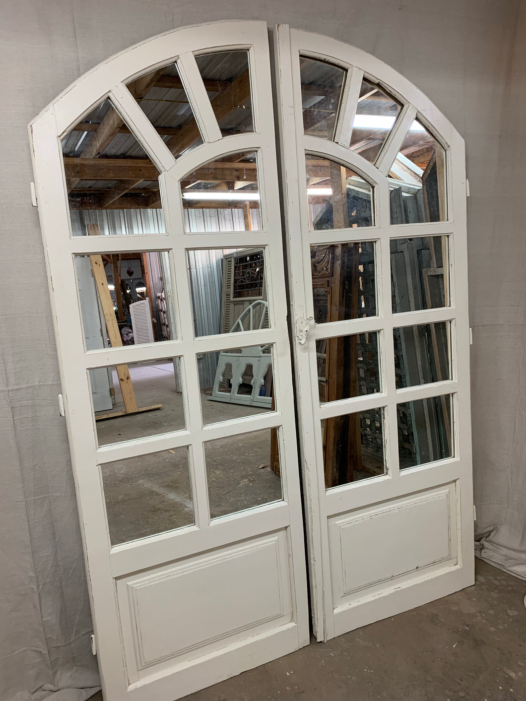 Arched Mirrors made from French Windows