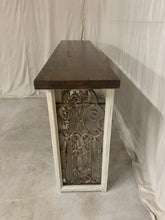 Load image into Gallery viewer, Console made with French Arched Iron Front and sides